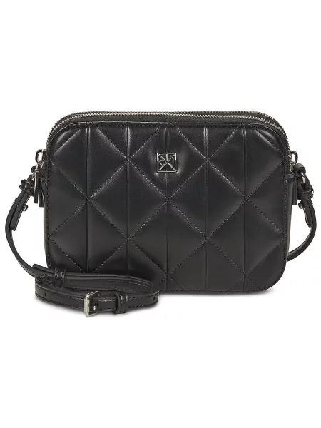 Calvin Klein Ročna torba Quilted Double Camera Bag črna