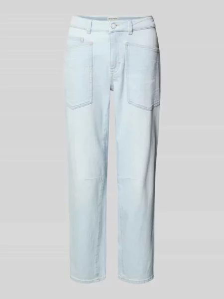 Jeansy o kroju straight fit z naszywanymi model Melly' Opus Pants