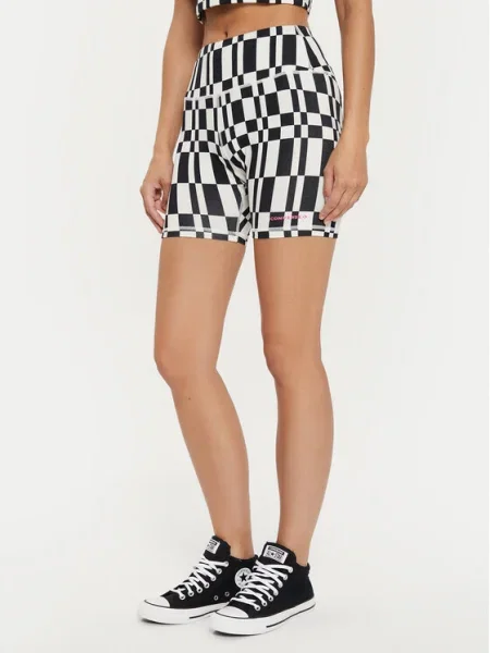 Converse Спортни шорти W Aop Wordmark Bike Short Цветен Skinny Fit