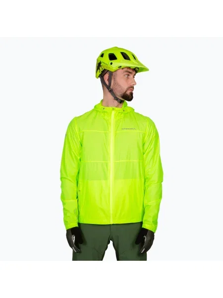 Geacă de ciclism pentru bărbați Endura Hummvee Windshell hi-viz yellow galben
