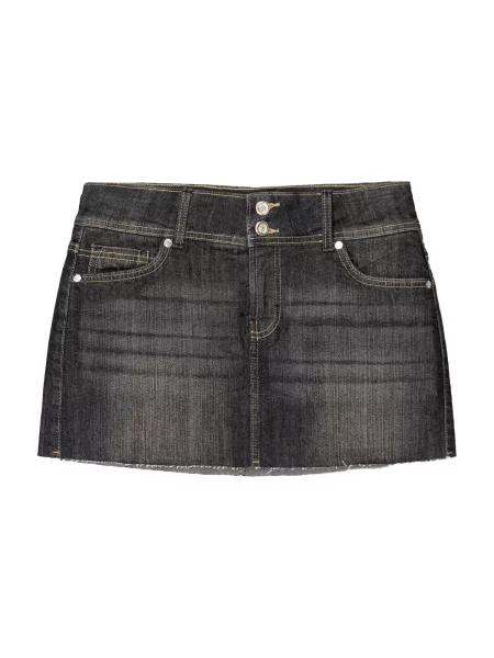 Bershka Fustă denim negru