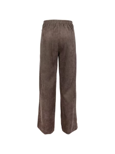 Pantaloni Via Masini 80 de catifea cord maro