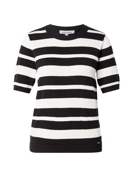 MORE & MORE Pulover bej deschis negru