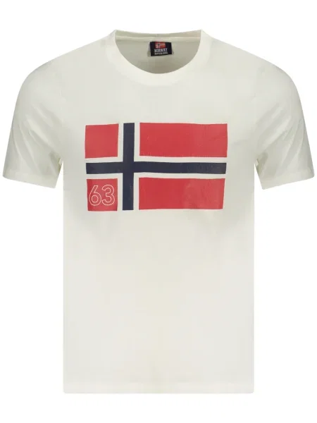Tricou Norway 1963 scurt alb