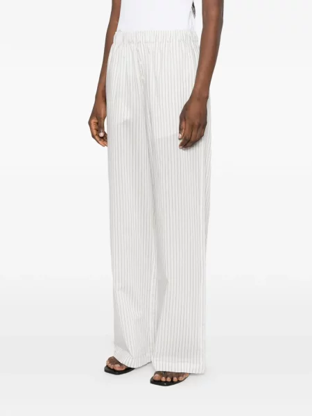 Панталон Róhe на райета бяло