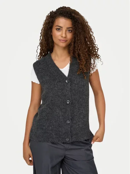 ONLY Pletena jopica Jane siva