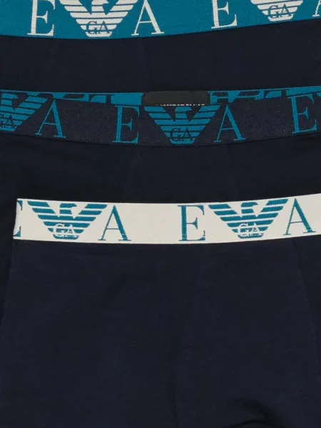 Boxeri Emporio Armani cu autograf albastru