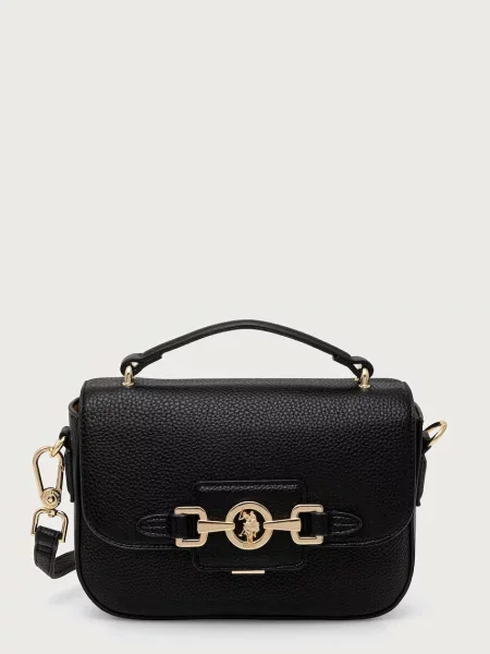 U.S. Polo Assn. geantă crossbody pentru femei cu imitație de piele ASCOT negru