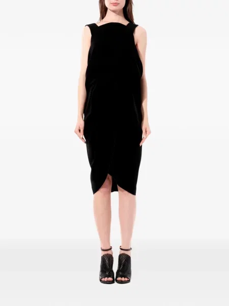 Haljina Balenciaga s draperijom crna