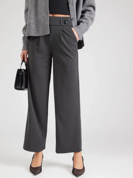 JDY Pantaloni cutați JDYGEGGO bazalt gri