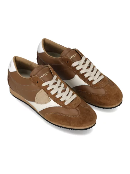 Buty do biegania Philippe Model skórzane do biegania brązowe