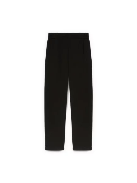 Dzianinowe joggery Fiorella Rubino czarne