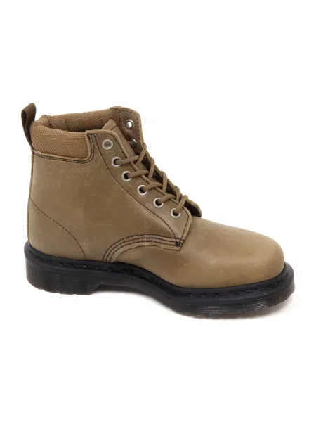 Botki Dr. Martens skórzane retro zielone