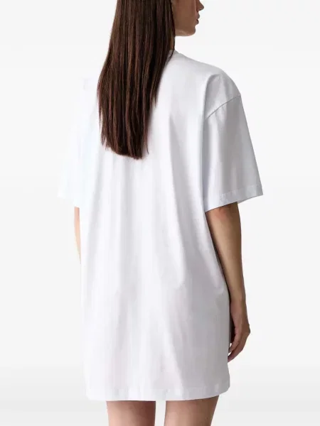 Rochie mini Msgm cu model floral alb