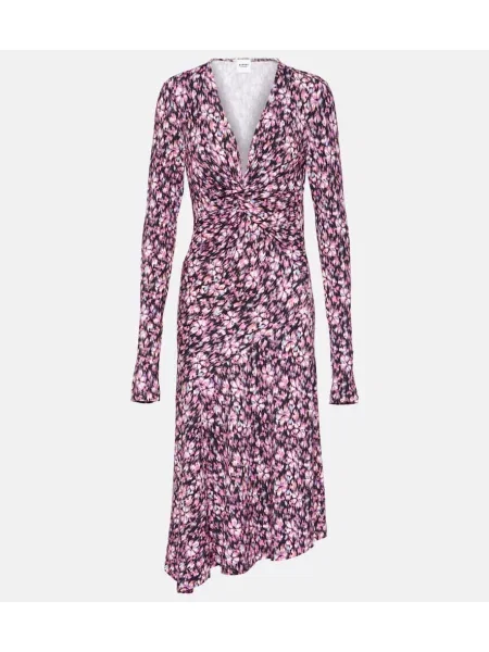 Rochie midi Marant Etoile cu imagine din jerseu până la genunchi