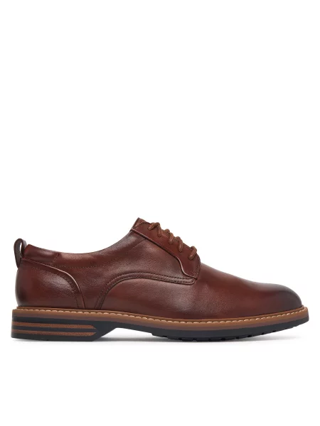 Nizki čevlji Clarks Derby rjava