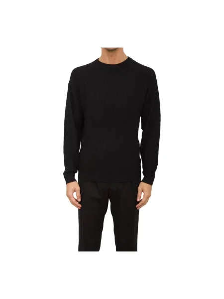 Sweter Emporio Armani wełniany czarny