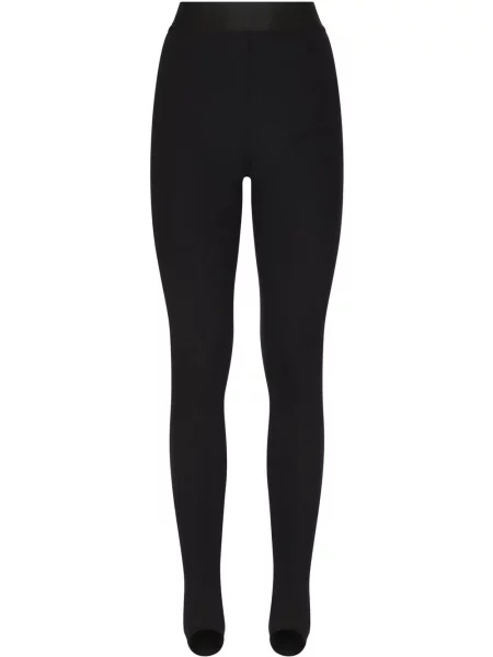 Leggings Dolce & Gabbana din jerseu negru