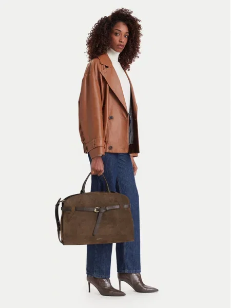 Torbica Coccinelle TLB Coccinellesabine Suede Bi E1 TLB 18 01 01 Kaki