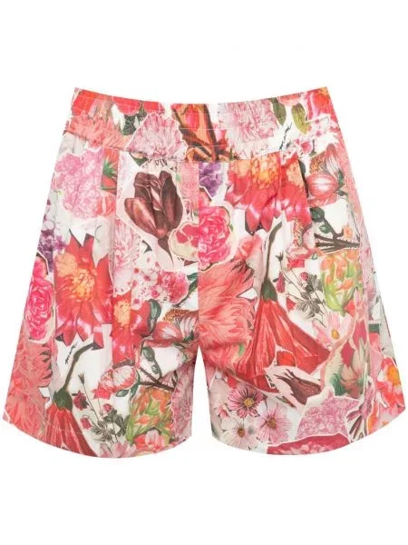 Pantaloni scurți Marni cu model floral cu imagine din țesătură twill