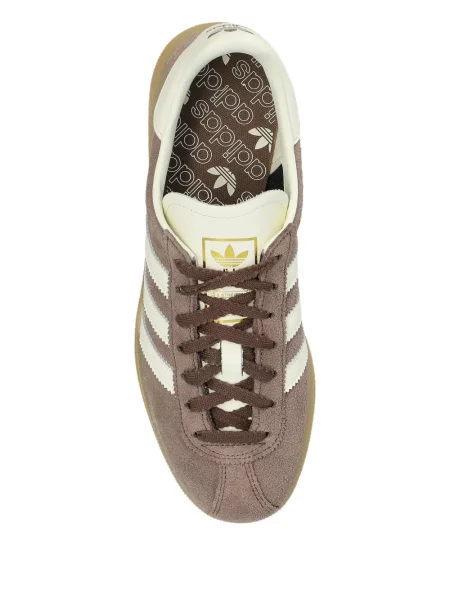 Sneakerși Adidas Superstar cu șireturi din dantelă maro