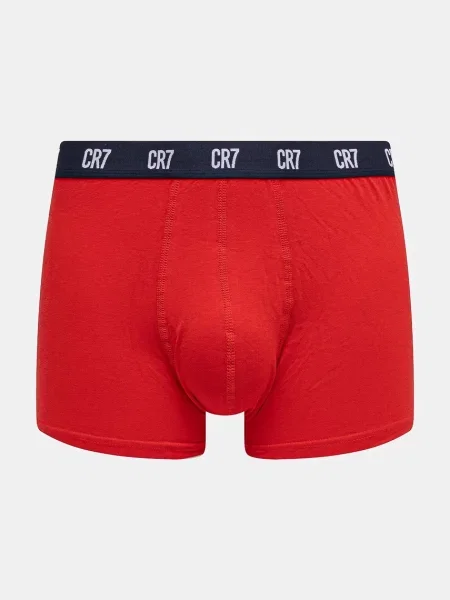 Pánske boxerky Basic Trunk 3 páry grey melange/red/navy sivá