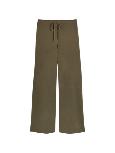 Pantaloni Extreme Cashmere din cașmir verde