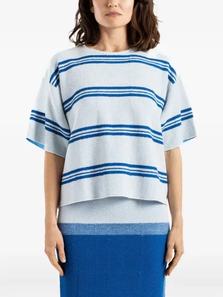 Tricou Bielo cu dungi albastru
