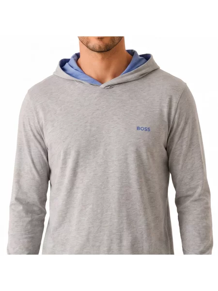 Bluza z kapturem Boss z kapturem szara
