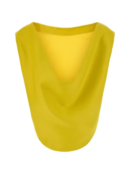 Bluză Balenciaga fără mâneci galben