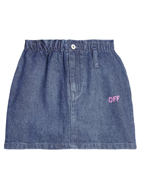 Φούστα τζιν Off-white λευκό
