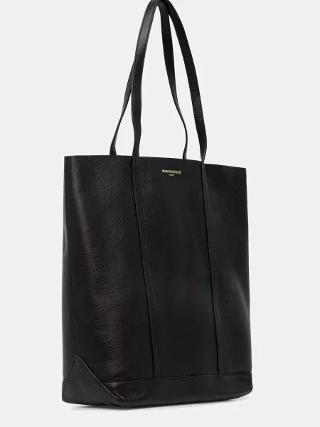 Geantă shopper Maison Kitsune din piele