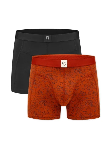 A-dam Boxeri Ginger Scoutmap roșu ruginiu negru