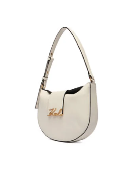 Karl Lagerfeld Kabelka Karl Lagerfeld Sac lune K/Signature Blanc' biela