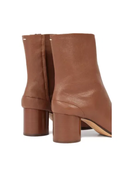 Botki Maison Margiela skórzane brązowe