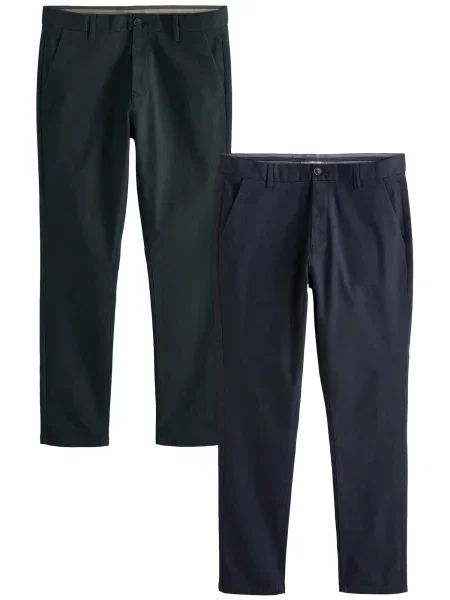Next Chino kalhoty marine / grafitová modrá