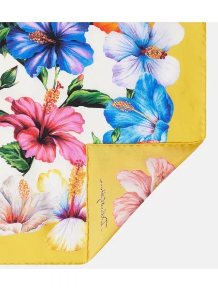 Fular Dolce&gabbana de mătase cu model floral