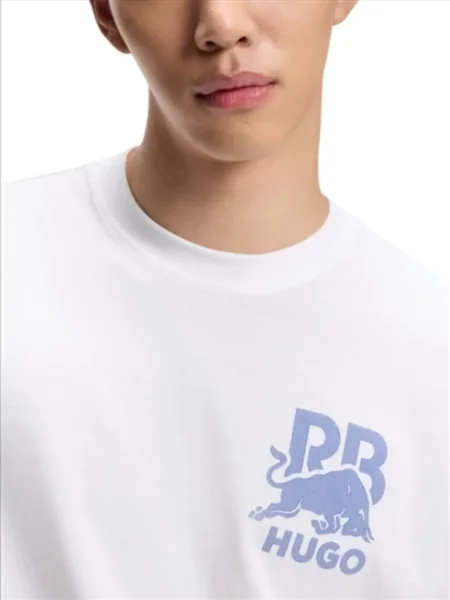 Tricou Hugo cu autograf alb