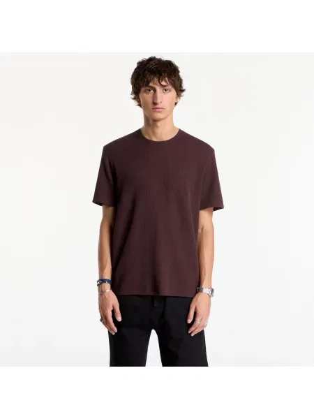 Tricou Hugo Boss Waffle T-Shirt Brown M maro