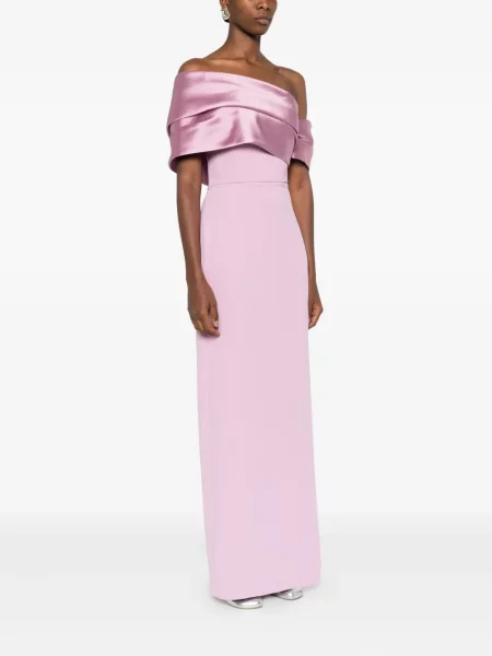 Rochie maxi Solace London de costum roz