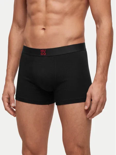 Bokserki Hugo Boss Trunk Gift Set Velvet Black XXL czarne