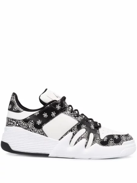 Sneakerși Giuseppe Zanotti cu imagine alb