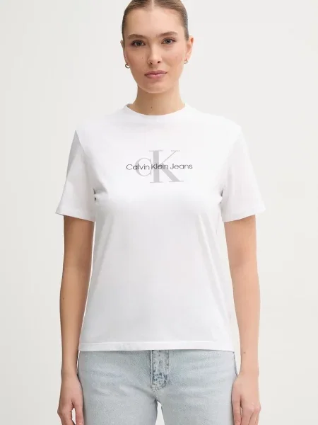 Tričko Calvin Klein Jeans biela