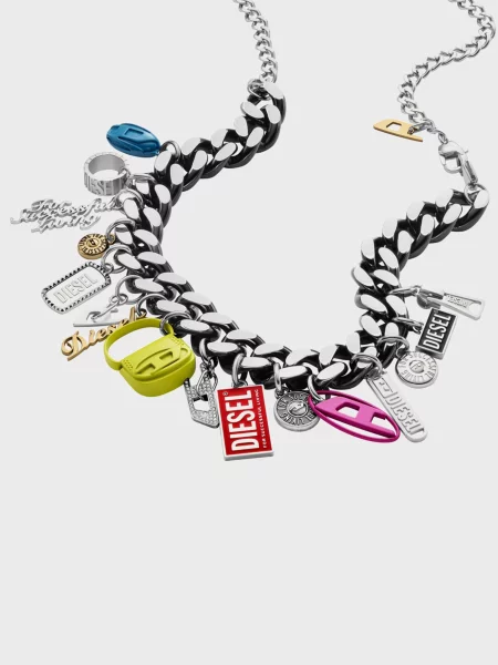 Ожерелье Diesel серебряное
