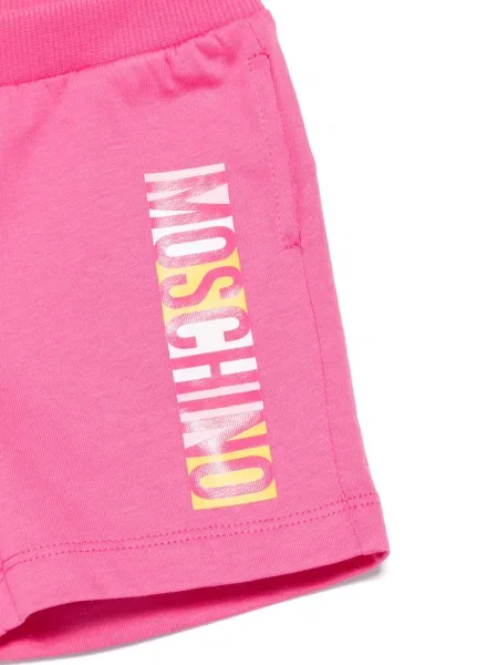 Szorty dziecięce Moschino różowe