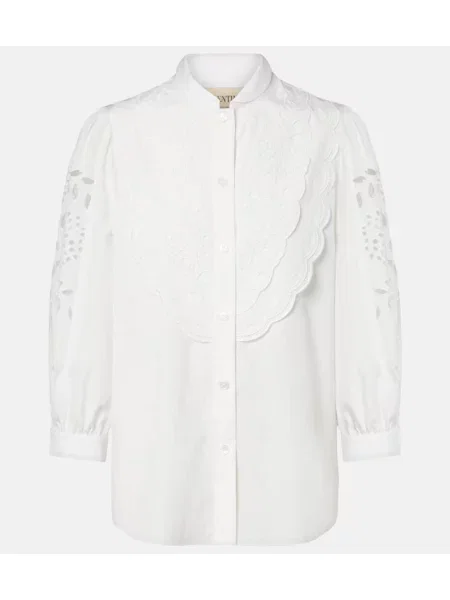 Bluză Valentino din poplin alb