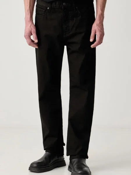 HUGO jeansy straight czarne