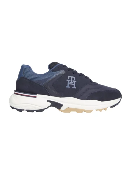 Sneakersy Tommy Hilfiger zamszowe niebieskie