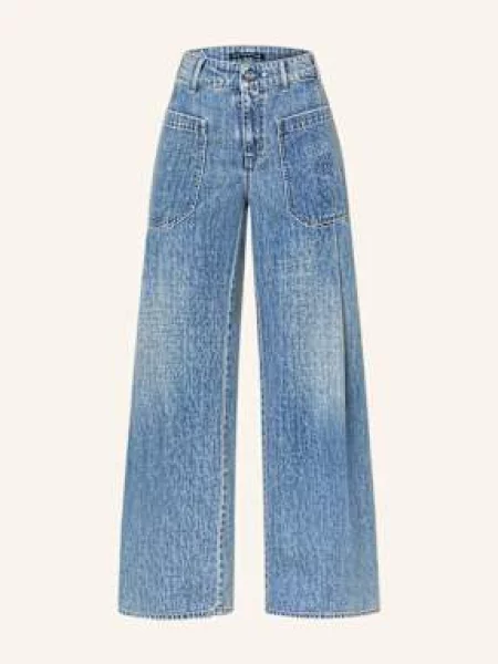 Mac Daydream Jeansy Wide Leg Portland blau niebieskie