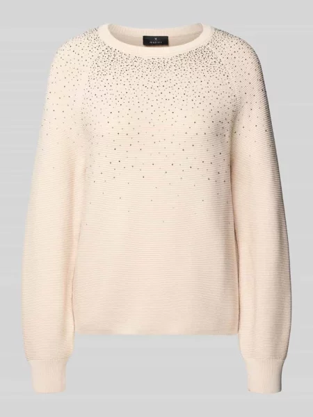 Sweter z dzianiny z kamieniami szlachetnymi Monari